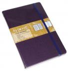 Luxe FASHION notitieboekje (A5) NICHE leatherlook gelinieerd, paars