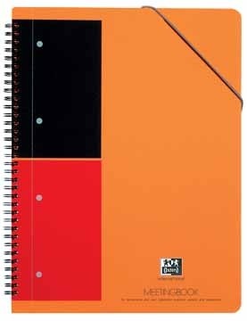 Schrift International Meetingbook 160blz A4 gelijnd 4gts perfo PAK5