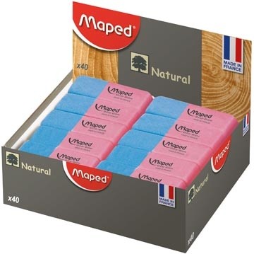 Maped gum Duo-Gom medium formaat, doos van 40 stuks