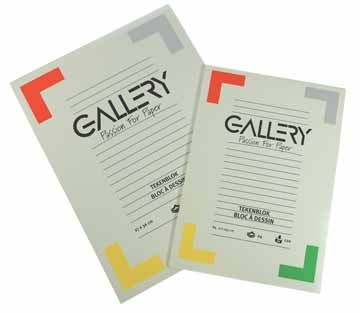 Gallery tekenblok 120 g/mÂ², houtvrij papier, 24 blad, ft 21 x 29,7 cm (A4)