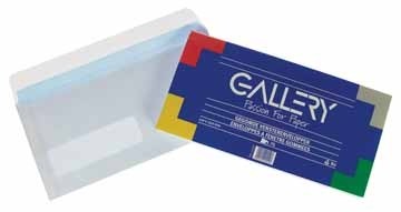 Venster enveloppen wit, gegomd, venster Rechts 110 x 220 PAK25 10x