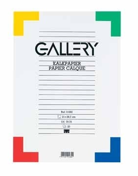 Gallery kalkpapier ft 21 x 29,7 cm (A4), etui van 20 blad