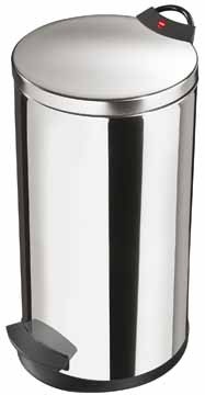 Hailo Pedaalemmer T2 20 l, hoogte: 59,5 cm, inox