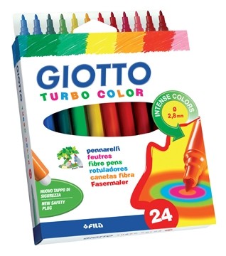 Giotto viltstift Turbo Color 24 stiften