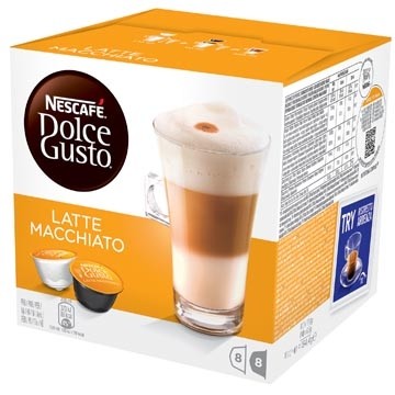 Nescafé Dolce Gusto koffiepads, Latte Macciato, pak van 16 stuks