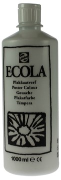 Talens Plakkaatverf Ecola flacon van 1000 ml, wit