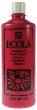 Talens Plakkaatverf Ecola flacon van 1000 ml, karmijnrood