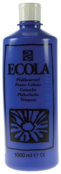 Talens Plakkaatverf Ecola flacon van 1000 ml, donkerblauw