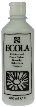 Talens Plakkaatverf Ecola flacon van 500 ml, wit