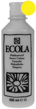 Talens Plakkaatverf Ecola flacon van 500 ml, citroengeel