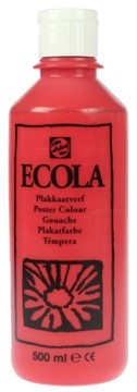 Talens Plakkaatverf Ecola flacon van 500 ml, scharlakenrood