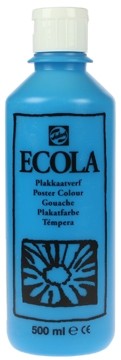 Talens Plakkaatverf Ecola flacon van 500 ml, lichtblauw