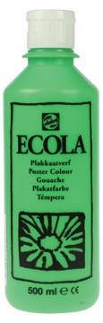 Talens Plakkaatverf Ecola flacon van 500 ml, lichtgroen