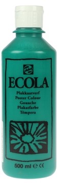 Talens Plakkaatverf Ecola flacon van 500 ml, donkergroen