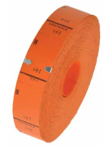 Ticketrollen oranje