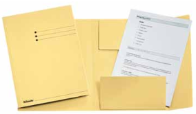Esselte dossiermap geel, ft folio PAK50