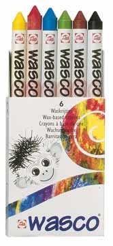 Talens Waskrijt Wasco 6 stuks