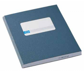 Atlanta Register breedkwarto 120 bladzijden, blauw