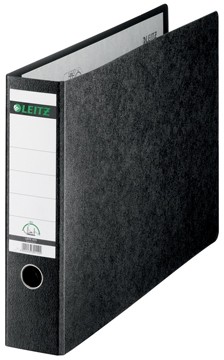 Leitz ordner, ft A3 dwars, rug 77mm, karton, zwart