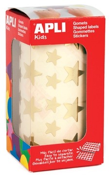 Apli Stickers ster, goud, 2.360 stuks