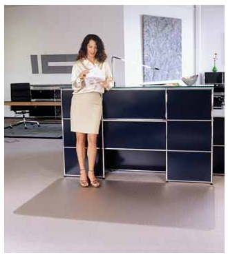 Floortex Cleartex vloermat voor tapijt ft 120 x 150 cm