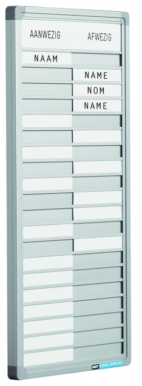 Presentiebord SL - Graveer