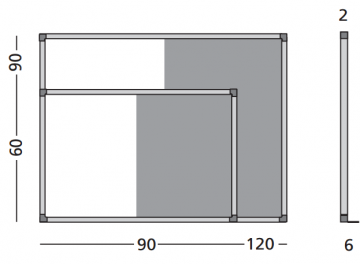 Combiborden Softline Profiel - Blauw