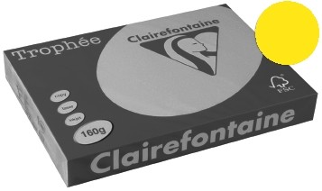 Clairefontaine Gekleurd papier Trophée Intens A3 zonnebloemgeel