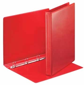 Esselte Personaliseerbare ringmap rug van 3,5 cm, 4 D-ringen van 20 mm, rood