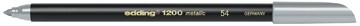 Edding viltstift e-1200 metallic zilver