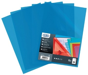 Elba L-map Shine blauw