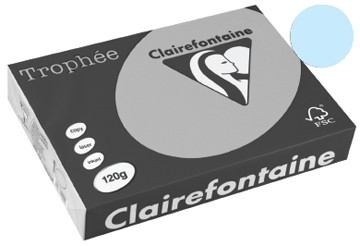 Clairefontaine gekleurd papier Trophée Pastel A4 blauw