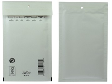 Luchtkussenenveloppen Ft 120 x 215 mm met stripsluiting, wit, doos van 200 stuks