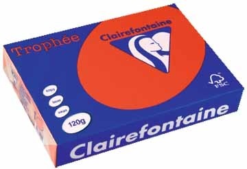 Clairefontaine Gekleurd papier Trophée Intens A4 koraalrood