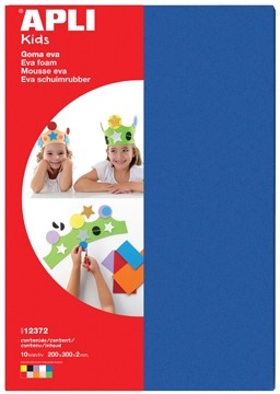 'Apli schuimrubber A4 assortiment, pak van 10 vellen