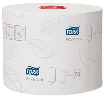 Tork Mid-size toiletpapier 2-laags wit doos van 27 rollen