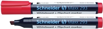 Schneider whiteboard + flipchart marker Maxx 293 rood