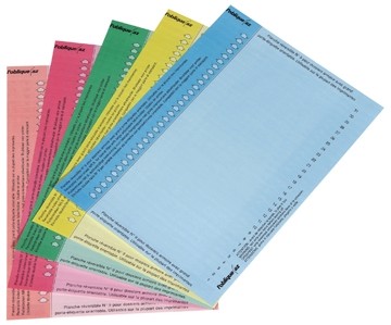 Elba etiketten voor hangmappen voor kasten nr. 9, blauw