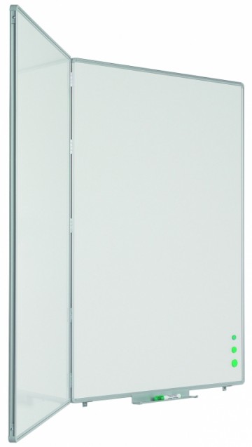 Drievlaks whiteboard emaille staal Smit Visual