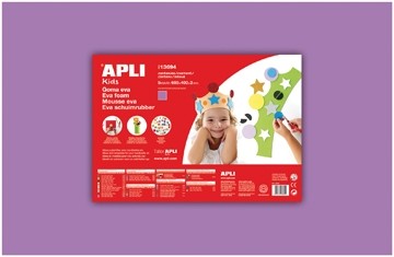 Apli schuimrubber lichtviolet 400x600x2mm 5v