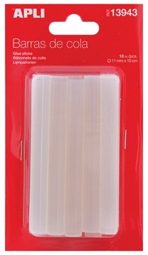 Apli lijmpatronen 11 mm x 10 cm op blister met 10 stuks