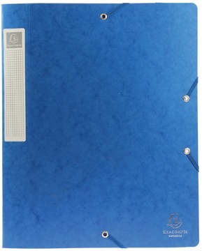Exacompta Elastobox Cartobox rug van 4 cm, blauw, kwaliteit 7/10e