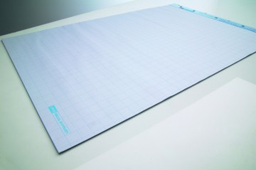 Flip-over Papier, Plano 65x100cm , 2x50vel 2zijdig blanco/geruit