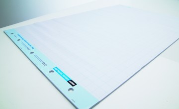 Flip-over Papier, Plano 65x100cm , 2x50vel 2zijdig blanco/geruit