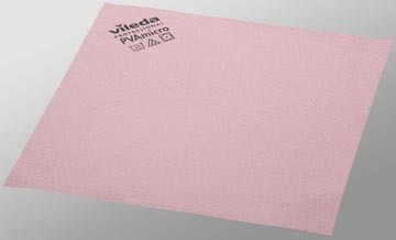 Vileda microvezeldoek PVA pak van 5 stuks rood