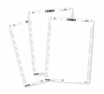 Badgemaker Inserts A6 witte A6 kaartjes voor congresbadge A6 Durable 20vel A4 (4 per vel)