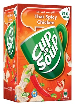 Cup a soup thai spicy chicken doos met 21 zakjes van 175 g