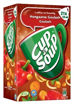 Cup a soup goulash doos met 21 zakjes van 175 g