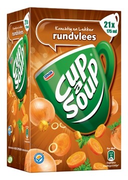 Cup a soup rundvlees doos met 21 zakjes van 175 g