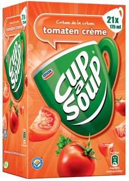 Cup a soup tomaten crème doos met 21 zakjes van 175 g